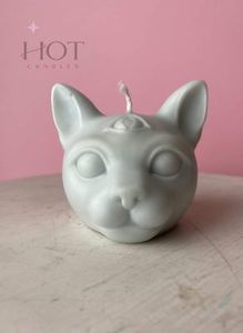 HOT Candles: Enlightened Pussy stone Cat Head Candle