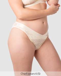 Warrior Nursing Bras: Warrior 2.0 Bikini Brief - Ivory