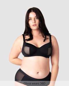 Flexiwire Nursing Bras: Enlighten Balconette Nursing Bra - Black