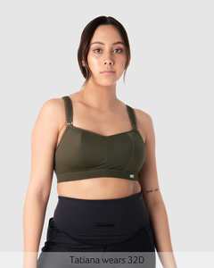 Wireless Maternity Nursing Bras: Zen Sports Nursing Bra - Olive