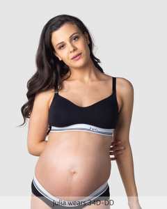 Icon Cotton Nursing Bra - Black