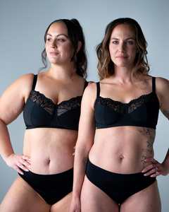 Maternity Nursing New Arrivals: Luxe Wirefree Full Cup Bra - Black