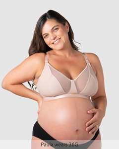 Maternity Nursing New Arrivals: Flawless Full Cup Plunge Nursing Bra - Cashmere