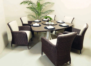 Outdoor Furniture: Alfresco Lifestyles Manhattan Dining Suite