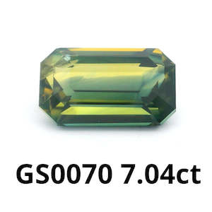 Yellow - Green Sapphire Octagon Step 7.04ct