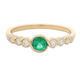 Emerald and Diamond Dress Ring 0.20ct tw