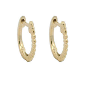 Polished Bubble Huggie