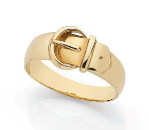 Gold Rings: Gents Buckle Ring