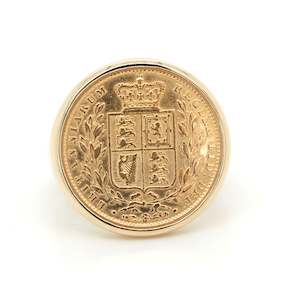 Gold Rings: Full Sovereign Ring Mount