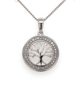 Diamond Pendants: Diamond Tree Of Life Pendant