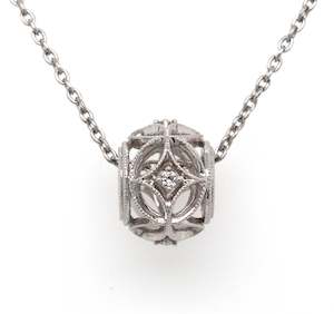 Diamond Pendants: Milgrain Diamond Eternity Pendant