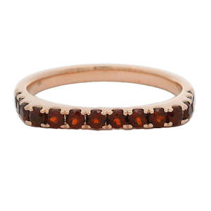 Coloured Stone Rings 1: Flat Stacker Ring