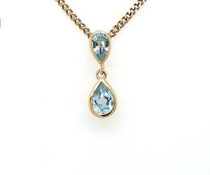 Coloured Stone Pendants: Pear Drop Pendant