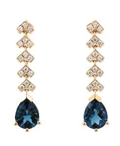 Pear Shaped Stud Drops