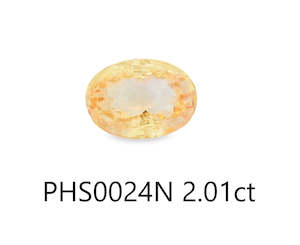 Peach Sapphire Oval 2.01ct