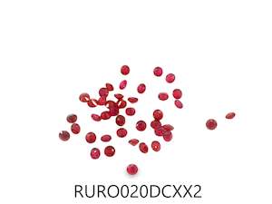 Gemstones: Ruby Round 2mm