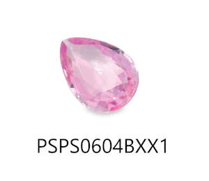 Gemstones: Pink Sapphire Pear Shape 6x4mm