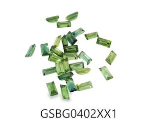 Green Sapphire Baguette 4x2mm