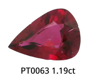 Rubellite Tourmaline Pear 1.19ct