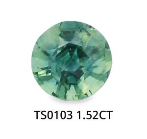 Gemstones: Teal Sapphire Round 1.524ct