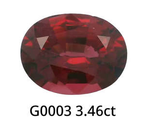 Red Garnet Oval 3.46ct