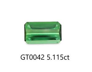 Gemstones: Green Tourmaline Oct Step 5.115ct