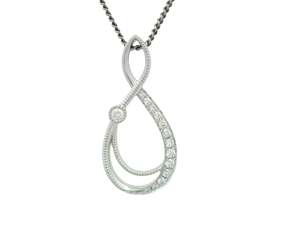 All: Figure Eight Diamond Pendant