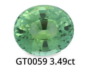 Green Tourmaline Oval 3.49ct