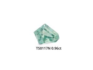 Teal Sapphire Shield 0.96ct