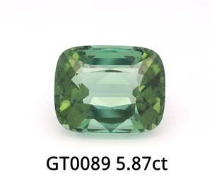 Green Tourmaline Cushion 5.87ct