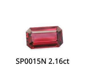 Red Spinel Octagonal Step Cut 2.16ct