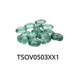 Teal Sapphire Oval 5x3mm