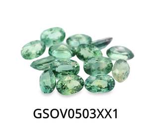 Green Sapphire Oval 5x3mm