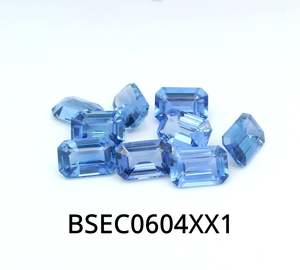 Blue Sapphire Octagon 6x4mm