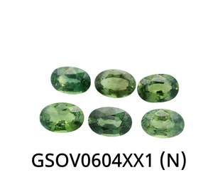 Gemstones: Green Sapphire Oval 6x4mm