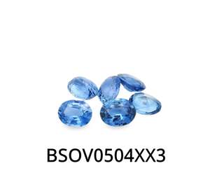 Gemstones: Blue Sapphire Oval 5x4mm