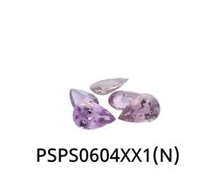 Pink Sapphire Pear Shape 6x4mm