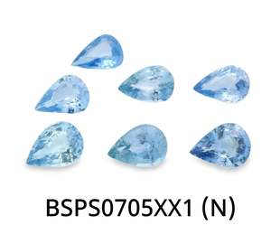 Gemstones: Blue Sapphire Pear 7x5mm