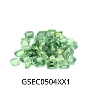 Green Sapphire Octagon 5x4mm