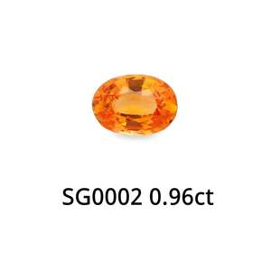 Mandarin Garnet Cushion 0.96ct