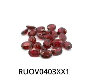 Ruby Oval 4x3mm