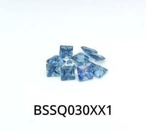 Gemstones: Blue Sapphire Square 3mm