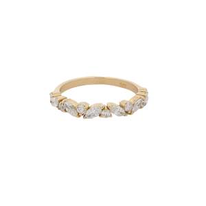 Marquise & Round Diamond Band