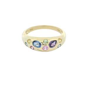 Multi-colour Sapphire Ring