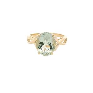 Green Amethyst Ring