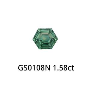 Green Sapphire Hexagon 1.58ct