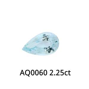 Gemstones: Aquamarine Pear 2.25ct