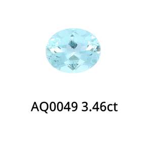 Aquamarine Oval 3.46ct