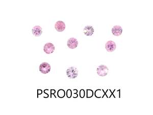 Pink Sapphire Round 3mm