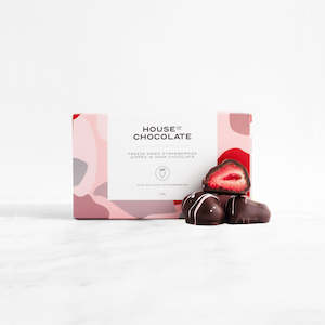 Chocolate Boxes: Dark Chocolate Freeze Dried Strawberries